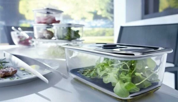 WMF Frischhaltebox Top Serve Rund Mit Abtropfgitter, 2-teilig – Bild 2