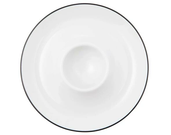 Seltmann Weiden Lido Black Line Eierbecher Mit Ablage 2 Seltmann Weiden Lido Black Line Eierbecher Mit Ablage – Bild 2