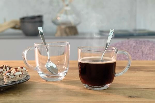 Leonardo 2 Latte Macchiato Tassen NAPOLI 280 Ml + 2 Löffel – Bild 2