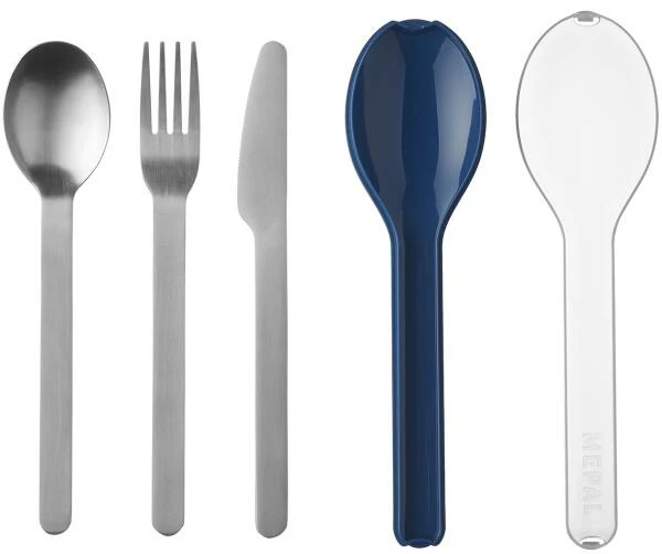 Mepal Besteckset Ellipse 3-teilig - Nordic Denim 1 Mepal Besteckset Ellipse 3-teilig - Nordic Denim