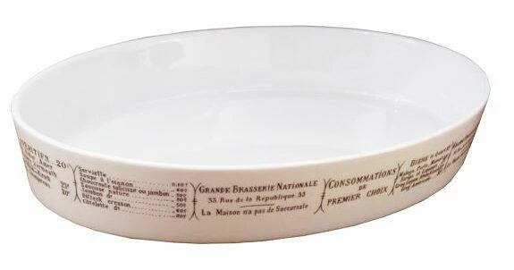 Pillivuyt Bauernform Oval Brasserie Klein 260 X 190 Mm