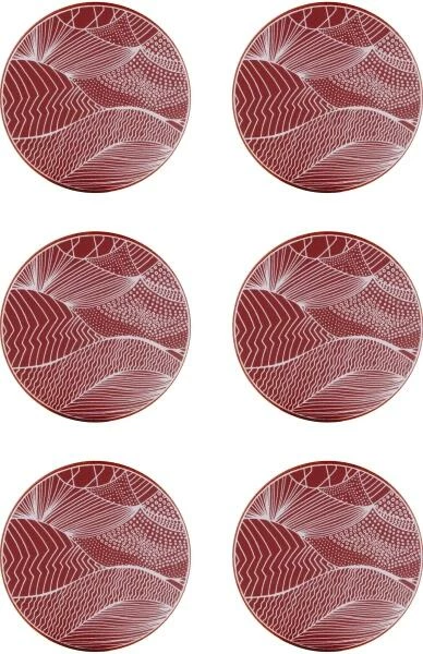 Ary Trays Åry Trays Untersetzer Japanische Landschaft Red Earth Rund