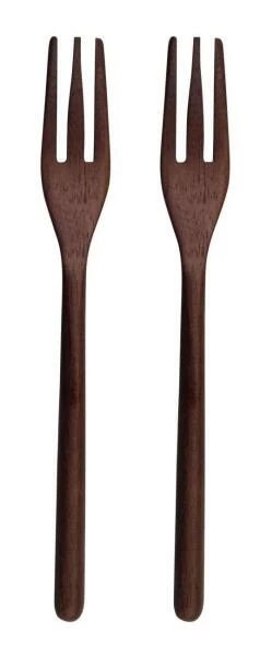 ASA Holzgabel 2er Set Wood Dark Aus Akazie