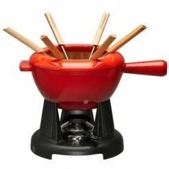 Le Creuset Käsefondue Set Aus Gusseisen In Kirschrot