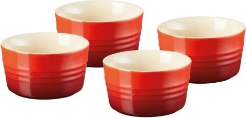 Le Creuset 4-er Set Förmchen In Kirschrot