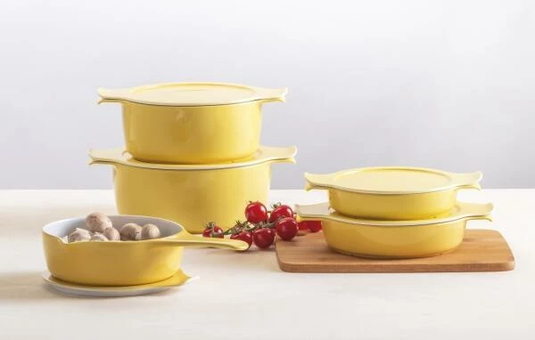 Eschenbach Topf Mit Deckel Cook & Serve In Hellgelb 24 Cm / 4 Liter 7 Eschenbach Topf Mit Deckel Cook & Serve In Hellgelb 24 Cm / 4 Liter – Bild 7
