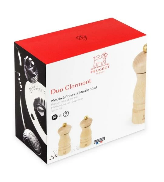PEUGEOT Pfeffermühle & Salzmühle Clermont Natur Im Set