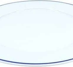 Pillivuyt Teller Sancerre Flach Blaues Band