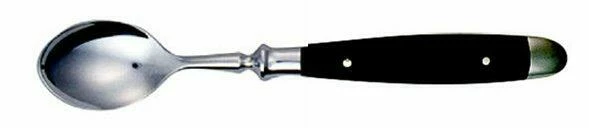 Eichenlaub Kaffeelöffel Aus Acryl, Schwarz Matt 145 Mm