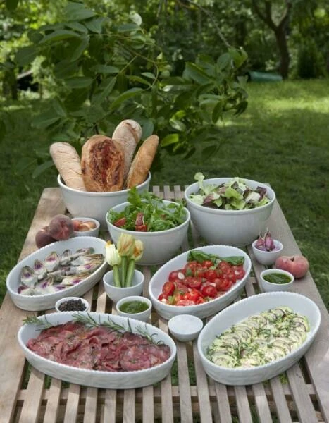 Classic Salatschüssel Von Porzellanfabrik Walküre, Weiß – Bild 2